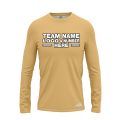 Custom Fully Sublimated Solid C5 Pattern Pale Gold Performance Long Sleeves 12723