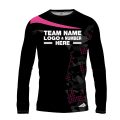 Custom Fully Sublimated Extreme Neon Pattern Pink Performance Long Sleeves 12783