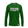 Custom Fully Sublimated Solid L4 Pattern Dark Green Performance Long Sleeves 12795