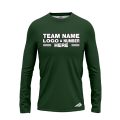 Custom Fully Sublimated Solid Z10 Pattern Army Green Performance Long Sleeves 12819