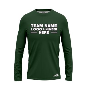 Custom Fully Sublimated Solid Z10 Pattern Army Green Performance Long Sleeves 12819