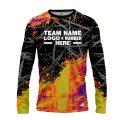 Custom Fully Sublimated Crazy Neon Pattern Multicolor Performance Long Sleeves 12927