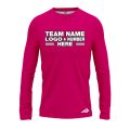 Custom Fully Sublimated Solid CC Pattern Pink Performance Long Sleeves 12963