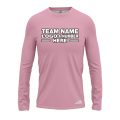Custom Fully Sublimated Solid F19 Pattern Cameo Pink Performance Long Sleeves 12987