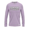 Custom Fully Sublimated Solid Q39 Pattern Pink Lavender Performance Long Sleeves 12999