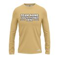 Custom Fully Sublimated Solid Z20 Pattern Peach Orange Performance Long Sleeves 13035