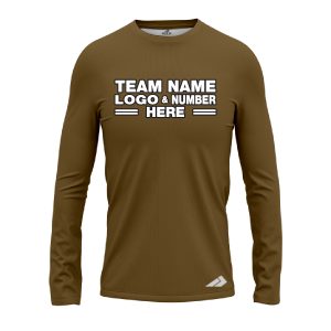 Custom Fully Sublimated Solid AA34 Pattern Hardwood Performance Long Sleeves 13155