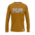 Custom Fully Sublimated Solid Z23 Pattern Brown Beige Performance Long Sleeves 13179