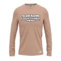 Custom Fully Sublimated Solid X12 Pattern Light Brown Performance Long Sleeves 13191