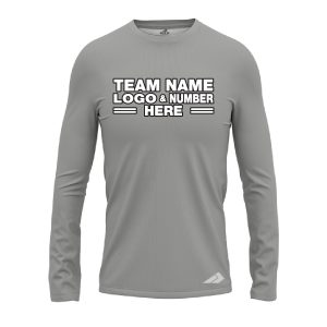 Custom Fully Sublimated Solid M27 Pattern Cool Gray Performance Long Sleeves 13215