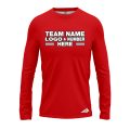 Custom Fully Sublimated Solid A5 Pattern Coral Performance Long Sleeves 13311