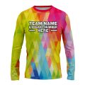 Custom Fully Sublimated Energetic Neon Pattern Multicolor Performance Long Sleeves 13487