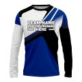 Custom Fully Sublimated Power Ranger Pattern Blue Performance Long Sleeves 13543