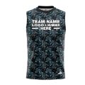 Custom Fully Sublimated Tactical Pattern Blue Gray Black Performance Sleeveless 13727