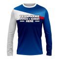 Custom Fully Sublimated Basic Pattern Blue Performance Long Sleeves 13947