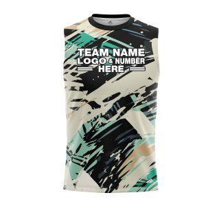 Custom Fully Sublimated Half Tie Dye Pattern Performance Sleeveless 14203