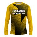 Custom Fully Sublimated Star Pattern Yellow Performance Long Sleeves 14419