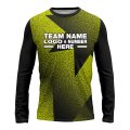 Custom Fully Sublimated Star Pattern Green Performance Long Sleeves 14463