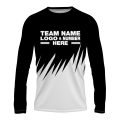 Custom Fully Sublimated Grass Pattern Black Performance Long Sleeves 14491