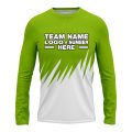 Custom Fully Sublimated Grass Pattern Green Performance Long Sleeves 14503