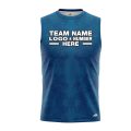 Custom Fully Sublimated Solid Tie Dye Pattern Blue Performance Sleeveless 14535