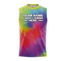 Custom Fully Sublimated Radiant Rebels Tie Dye Pattern Multicolor Performance Sleeveless 14675