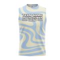 Custom Fully Sublimated Lava Lamp Tie Dye Pattern Orange Yellow Brown Performance Sleeveless 14723