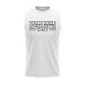 Custom Fully Sublimated Solid Pattern White Performance Sleeveless 14859
