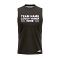 Custom Fully Sublimated Solid A14 Pattern Black Performance Sleeveless 14887