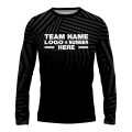 Custom Fully Sublimated Intersecting Pattern Black Performance Long Sleeves 14983