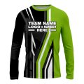 Custom Fully Sublimated Pallets Pattern Green Black Performance Long Sleeves 15079