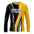 Custom Fully Sublimated Pallets Pattern Yellow Black Performance Long Sleeves 15163