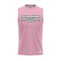 Custom Fully Sublimated Solid F19  Pattern Cameo Pink Performance Sleeveless 15219