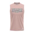 Custom Fully Sublimated Solid E12 Pattern Nude Pink Performance Sleeveless 15207