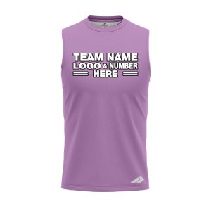 Custom Fully Sublimated Solid G12 Pattern Light Purple Performance Sleeveless 15223