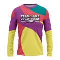 Custom Fully Sublimated Radiant Disc Golf Pattern Four Colors Performance Long Sleeves 15347