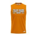 Custom Fully Sublimated Solid KK Pattern Cadmium Orange Performance Sleeveless 15415