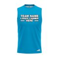 Custom Fully Sublimated Solid J28 Pattern Dark Aqua Performance Sleeveless 15439
