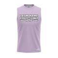 Custom Fully Sublimated Solid Q39 Pattern Pink Lavender Performance Sleeveless 15511