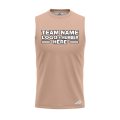 Custom Fully Sublimated Solid X12 Pattern Light Brown Performance Sleeveless 15564