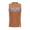 Custom Fully Sublimated Solid Z28  Pattern Brown Sugar Performance Sleeveless 15606