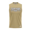 Custom Fully Sublimated Solid Z15 Pattern Dark Beige Performance Sleeveless 15594