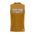 Custom Fully Sublimated Solid Z23 Pattern Brown Beige Performance Sleeveless 15602