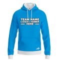 Custom Fully Sublimated Solid BB Pattern SkyBlue Performance Sports Pullover Hoodie 15619