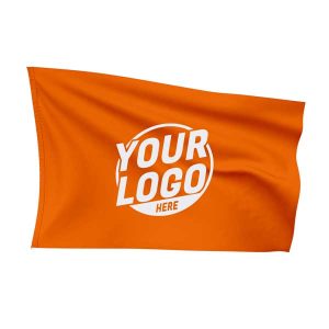 Custom Fully Sublimated Solid JJ Pattern Orange Flag 15843