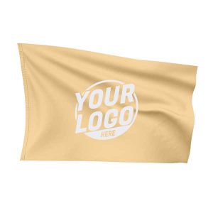 Custom Fully Sublimated Solid Z20 Pattern Pale Cream Flag 16071