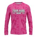 Custom Fully Sublimated Psychedelic Pattern Pink Performance Long Sleeves 16322