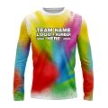 Custom Fully Sublimated Festival Tie Dye Pattern Multicolor Performance Long Sleeves 16678