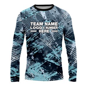 Custom Fully Sublimated Icebreack Tie Dye Pattern Performance Long Sleeves