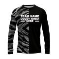 Custom Fully Sublimated Half Tie Dye Pattern Dark Performance Long Sleeves 16808